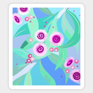 Gum flower digital painting Sticker